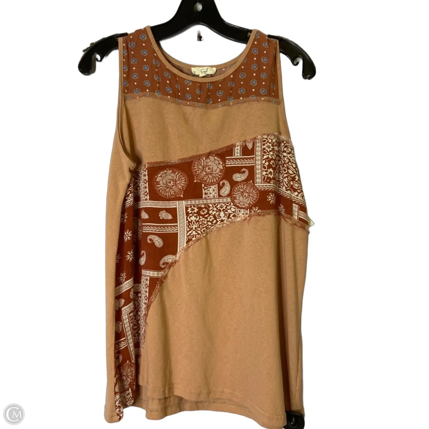 Top Sleeveless By Easel In Orange, Size: S
