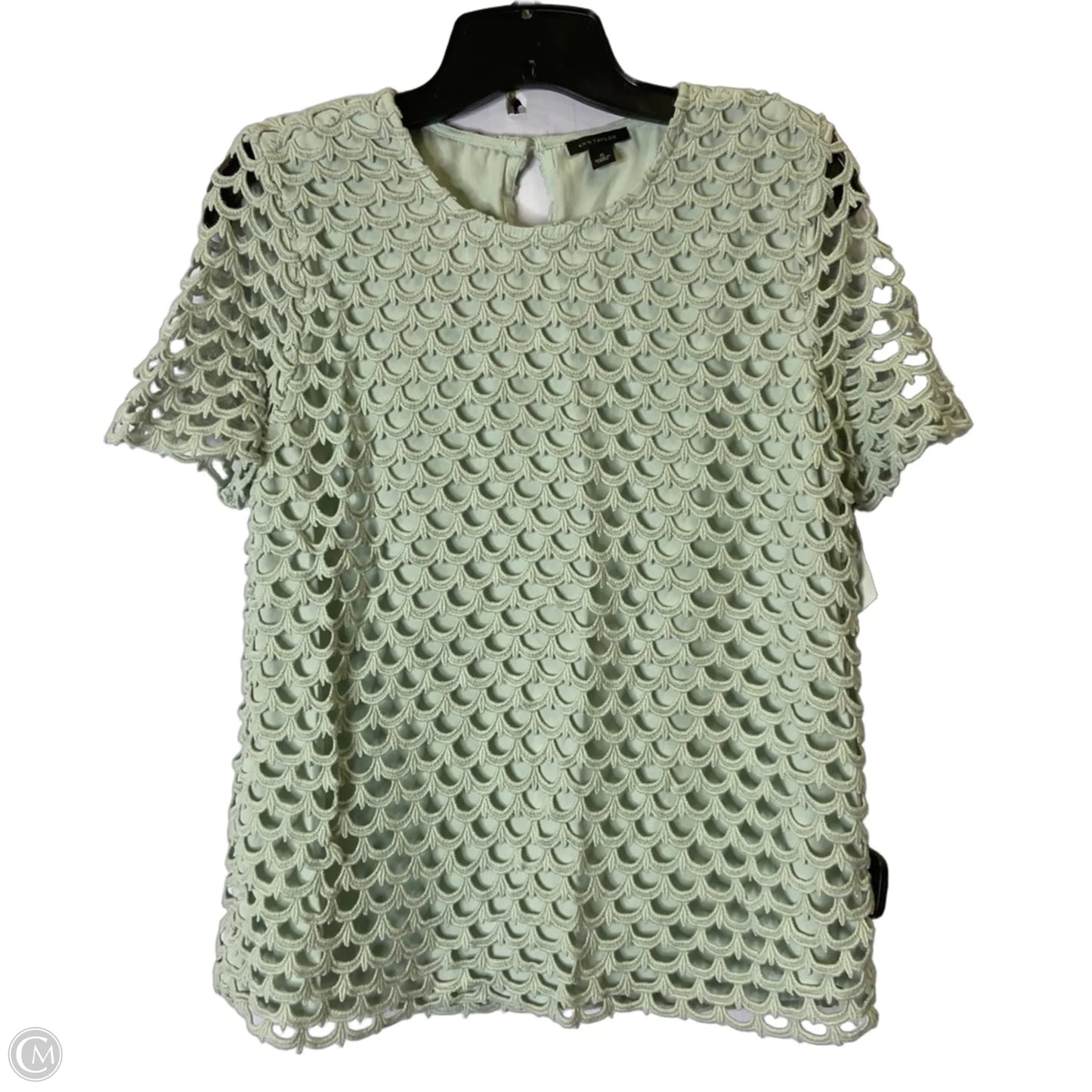 Top Short Sleeve By Ann Taylor In Blue, Size: S