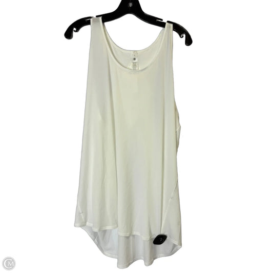 Athletic Tank Top By Lululemon In White, Size: 14
