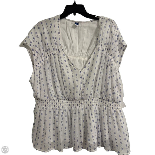 Top Sleeveless By Old Navy In White, Size: 2x