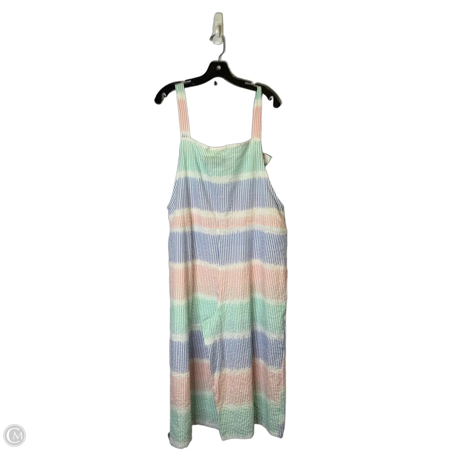 Jumpsuit By Clothes Mentor In Striped Pattern, Size: L