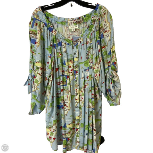 Top Short Sleeve By Westport In Multi-colored, Size: 3x