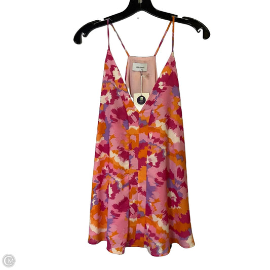 Top Sleeveless By Adrienne In Pink & Purple, Size: L