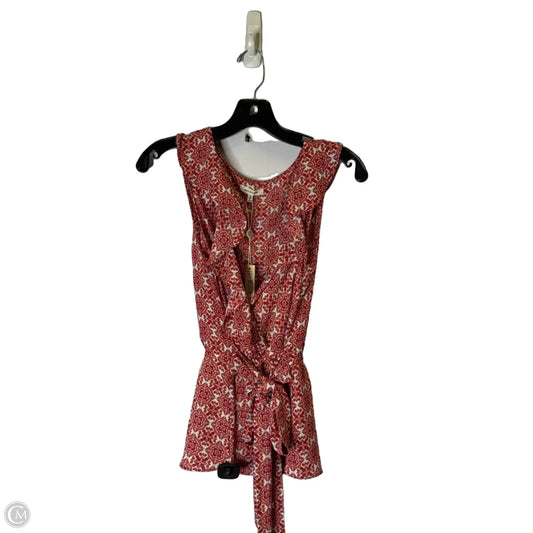 Top Sleeveless By Max Studio In Red, Size: S