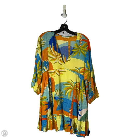 Swimwear Cover-up By Clothes Mentor In Multi-colored, Size: L