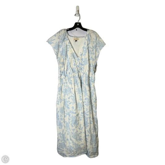 Dress Casual Maxi By Universal Thread In Blue & White, Size: 3x