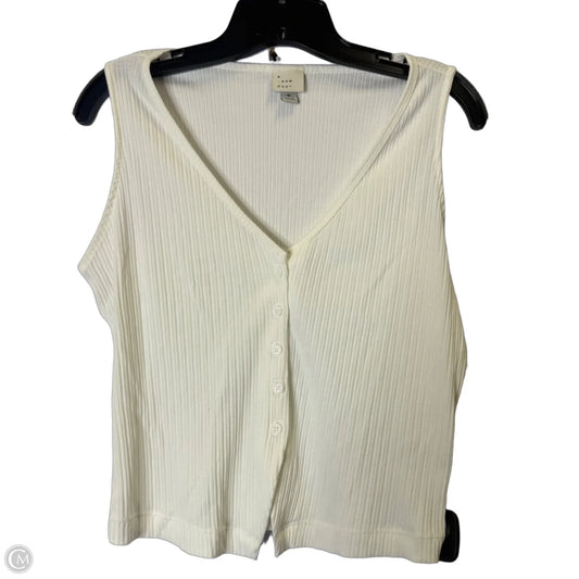 Top Sleeveless By A New Day In White, Size: M