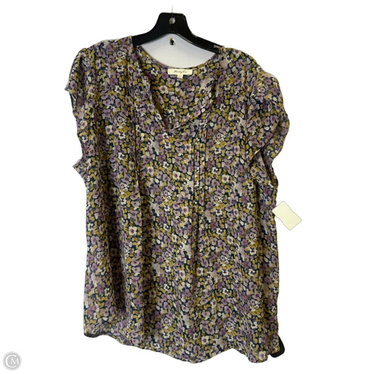 Top Sleeveless By Monday Fun In Floral Print, Size: 1x
