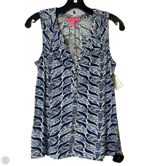 Top Sleeveless By Cmb In Blue, Size: S