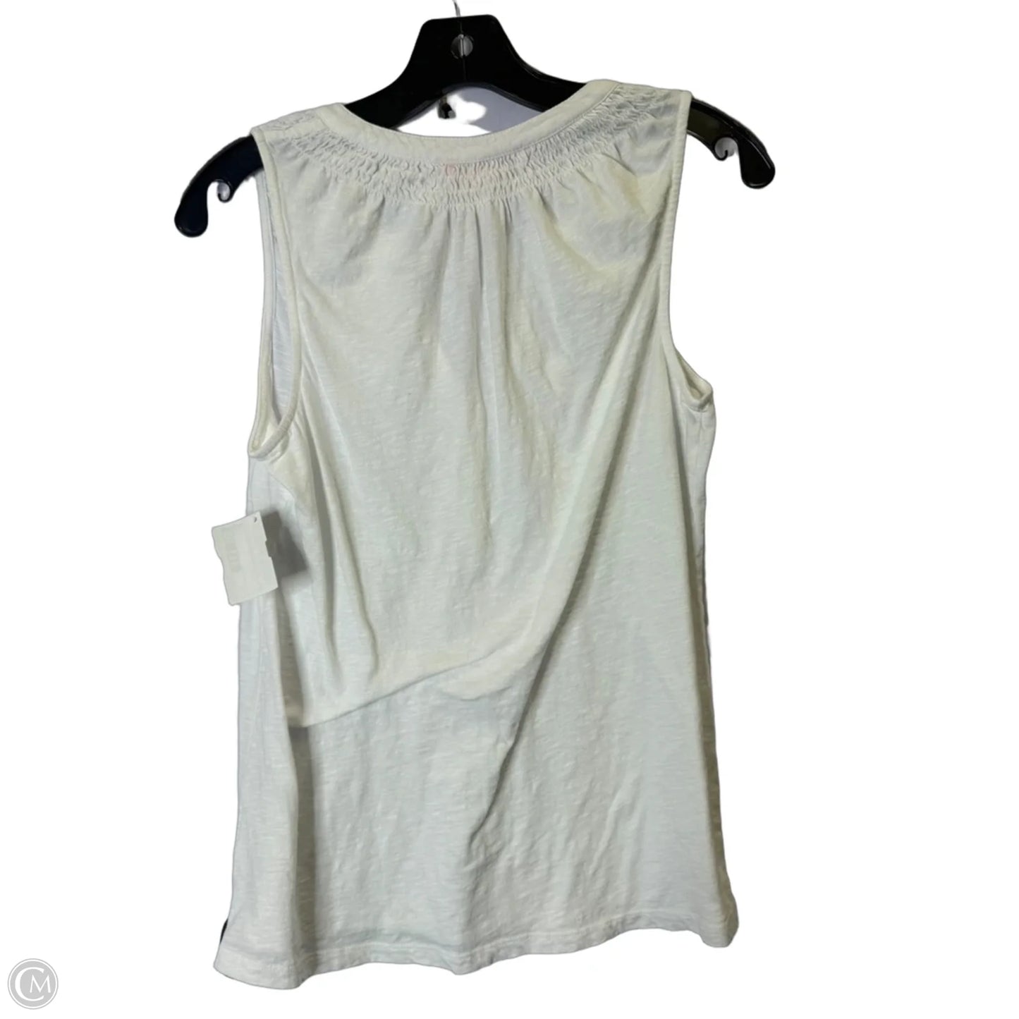 Top Sleeveless By Cmb In White, Size: S