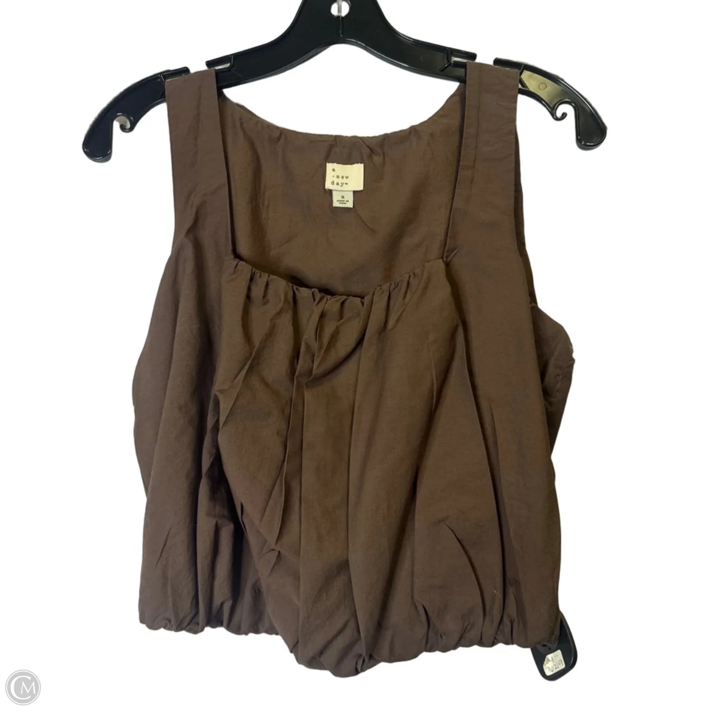 Top Sleeveless By A New Day In Brown, Size: S