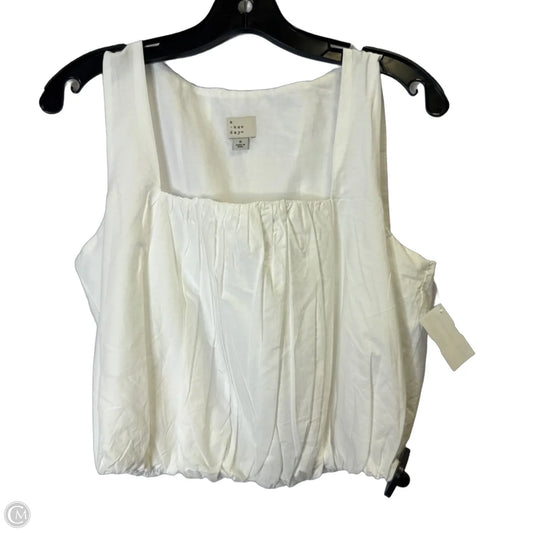 Top Sleeveless By A New Day In White, Size: S