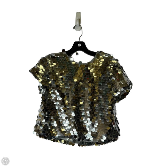 Top Short Sleeve By Endless Rose In Silver, Size: S