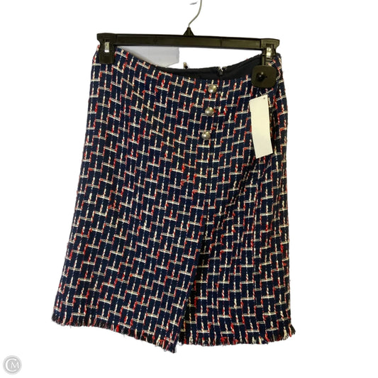 Skirt Midi By Talbots In Blue & Red & White, Size: 6p