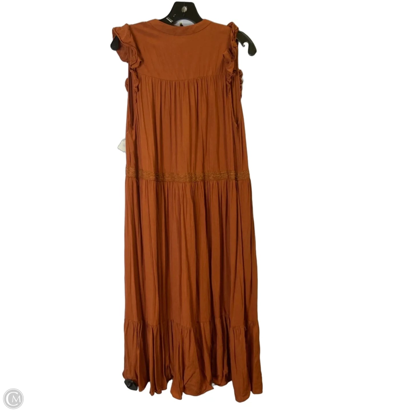 Dress Casual Midi By Mustard Seed In Orange, Size: L
