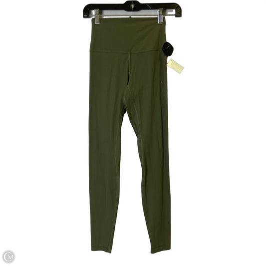 Athletic Leggings By Lululemon In Green, Size: 4