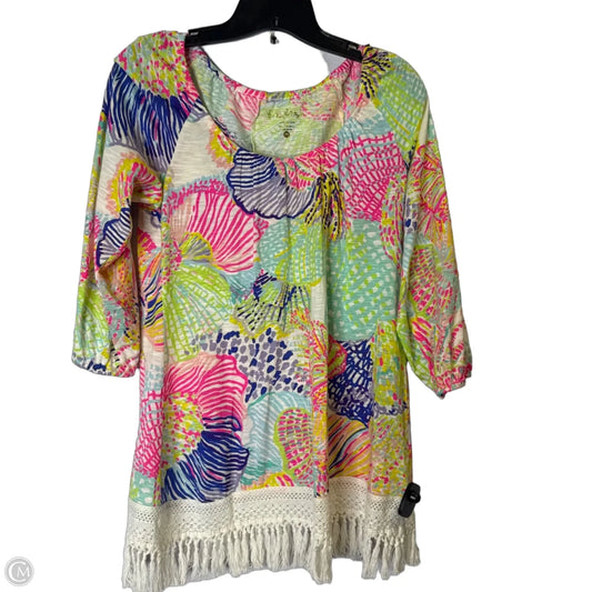 Top Short Sleeve By Cmc In Multi-colored, Size: M