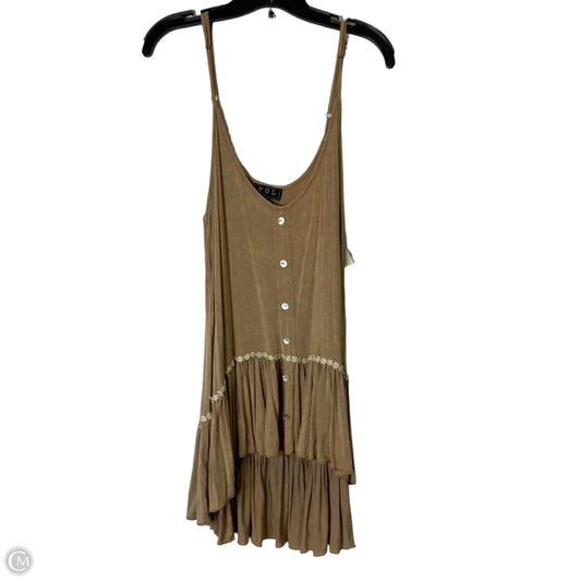 Top Sleeveless By Pol In Tan, Size: M