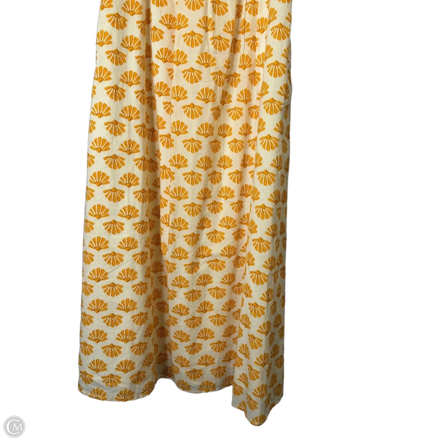 Dress Casual Midi By J. Crew In Orange & White, Size: 4