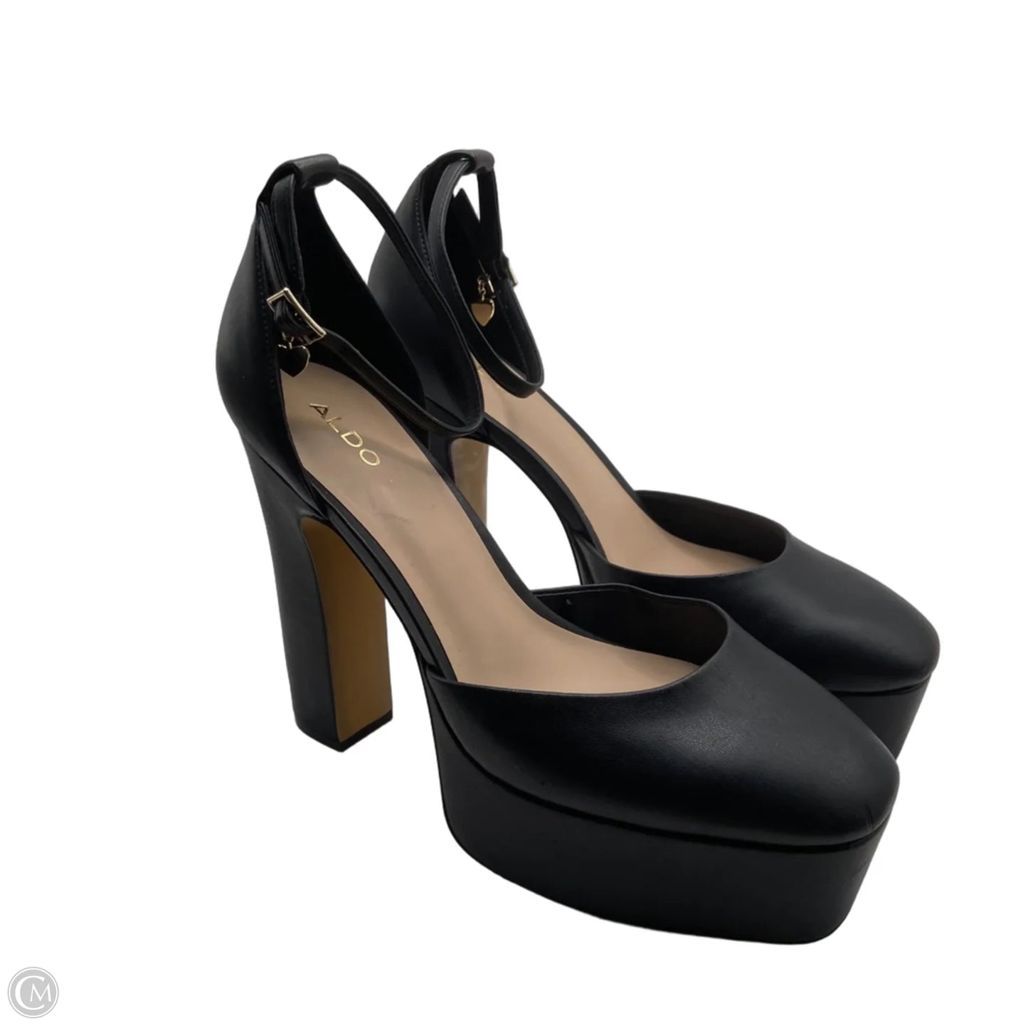 Shoes Heels Block By Aldo In Black, Size: 11