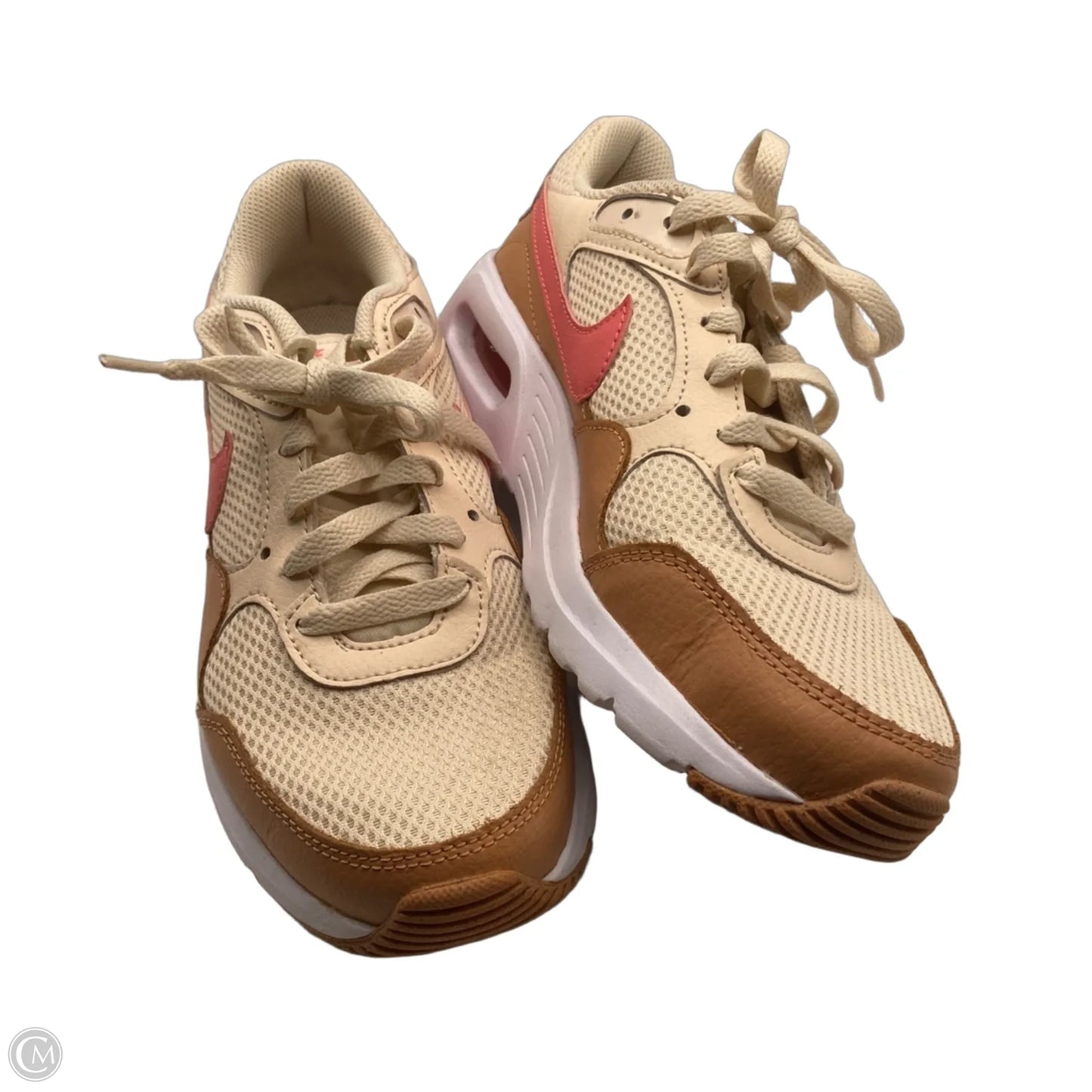 Shoes Sneakers By Nike In Cream & Tan, Size: 8.5