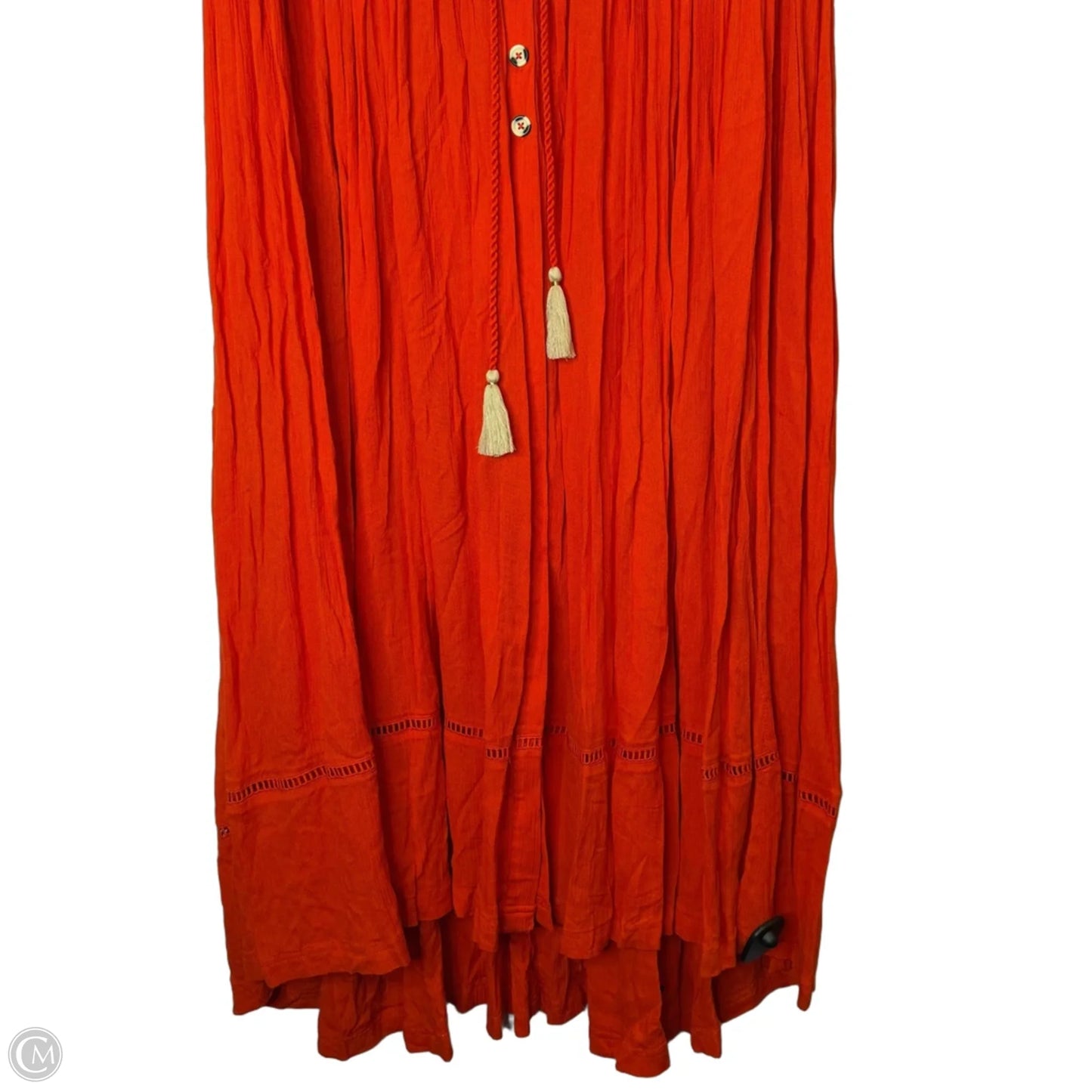 Dress Casual Midi By Free People In Orange, Size: L