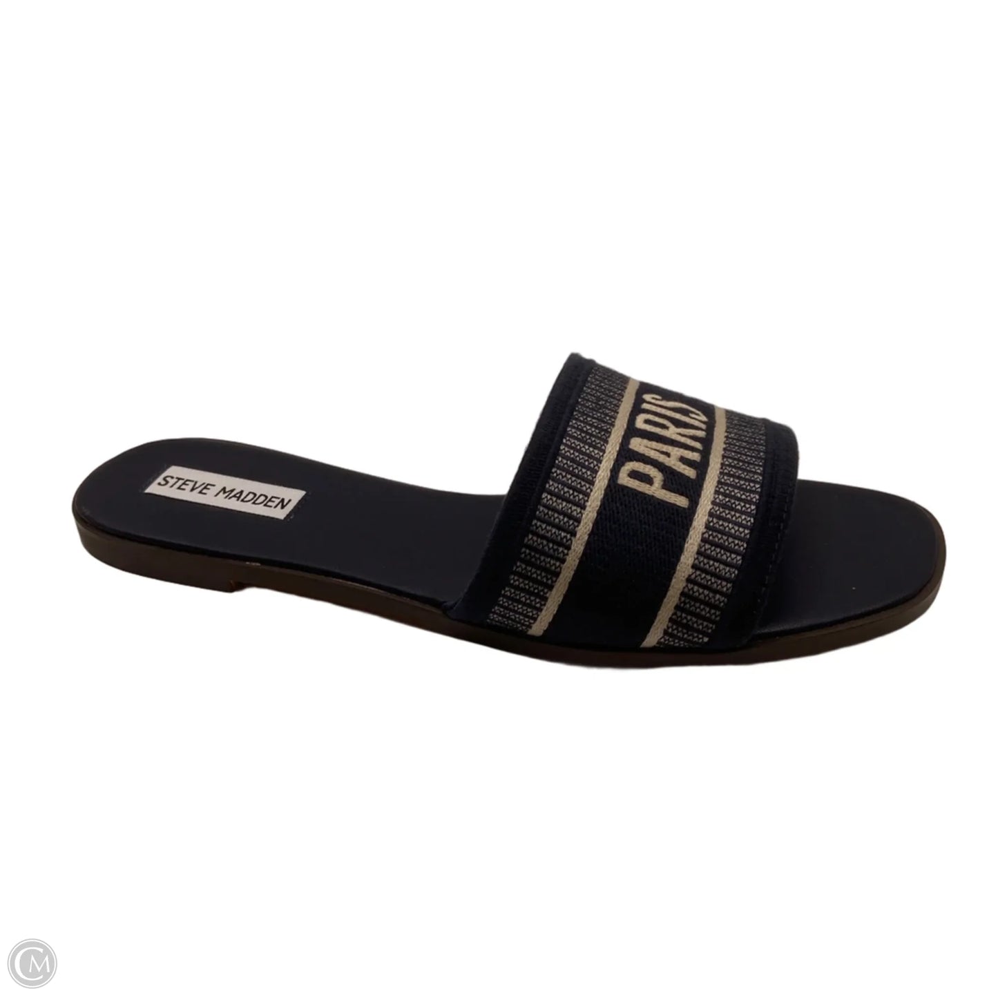 Sandals Flats By Steve Madden In Navy, Size: 9.5
