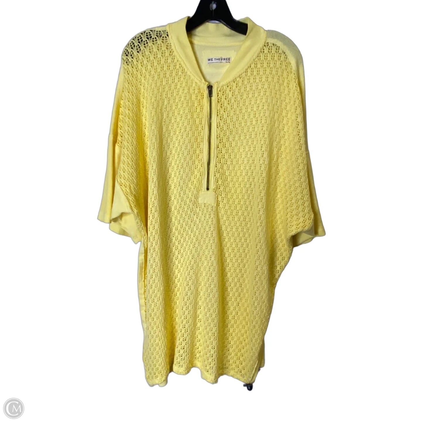 Top Short Sleeve By We The Free In Yellow, Size: Xl
