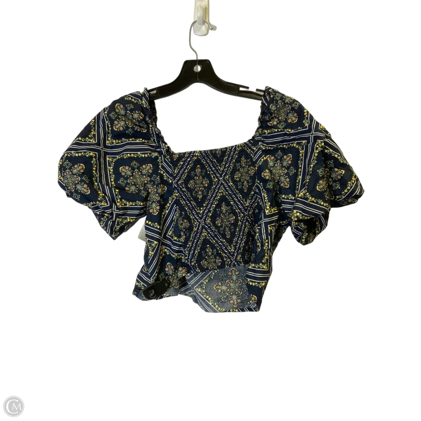 Top Short Sleeve By Loft In Blue, Size: Xl