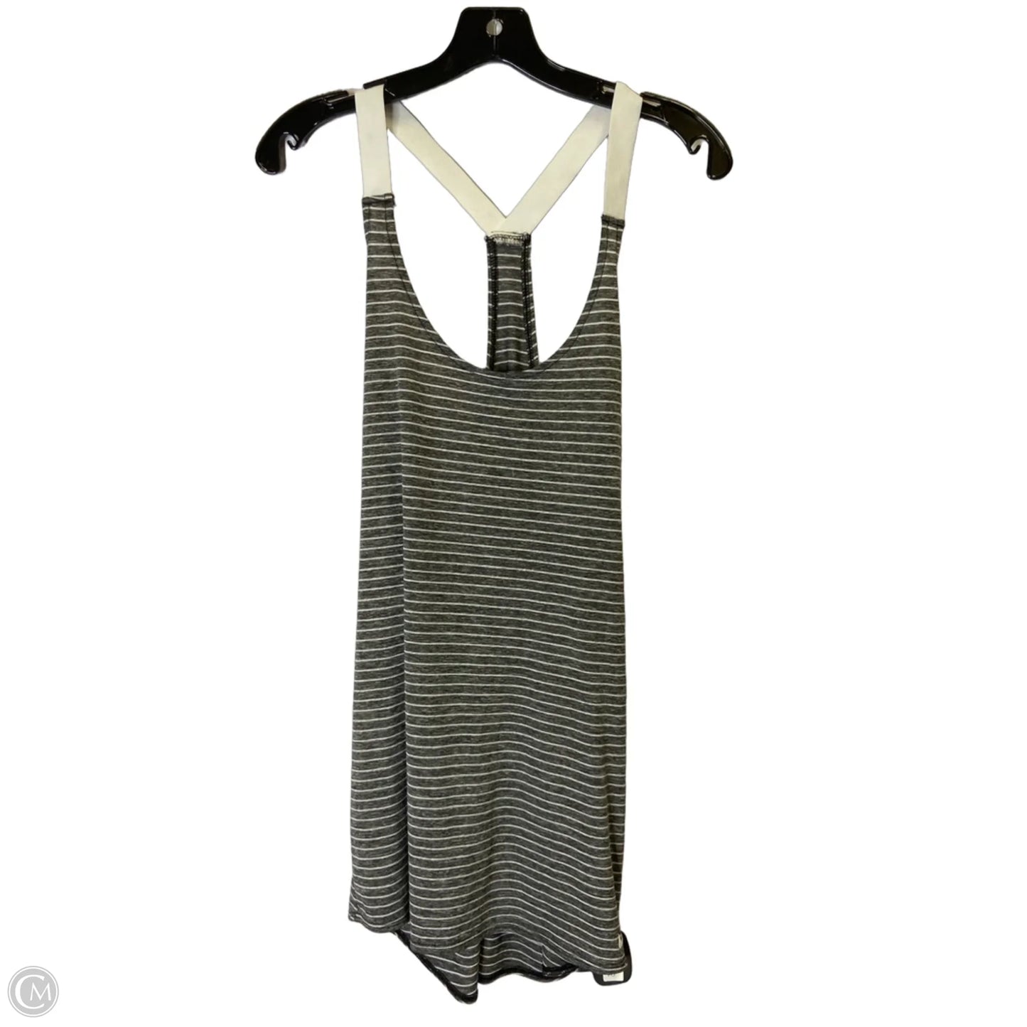 Athletic Tank Top By Nike Apparel In Striped Pattern, Size: L