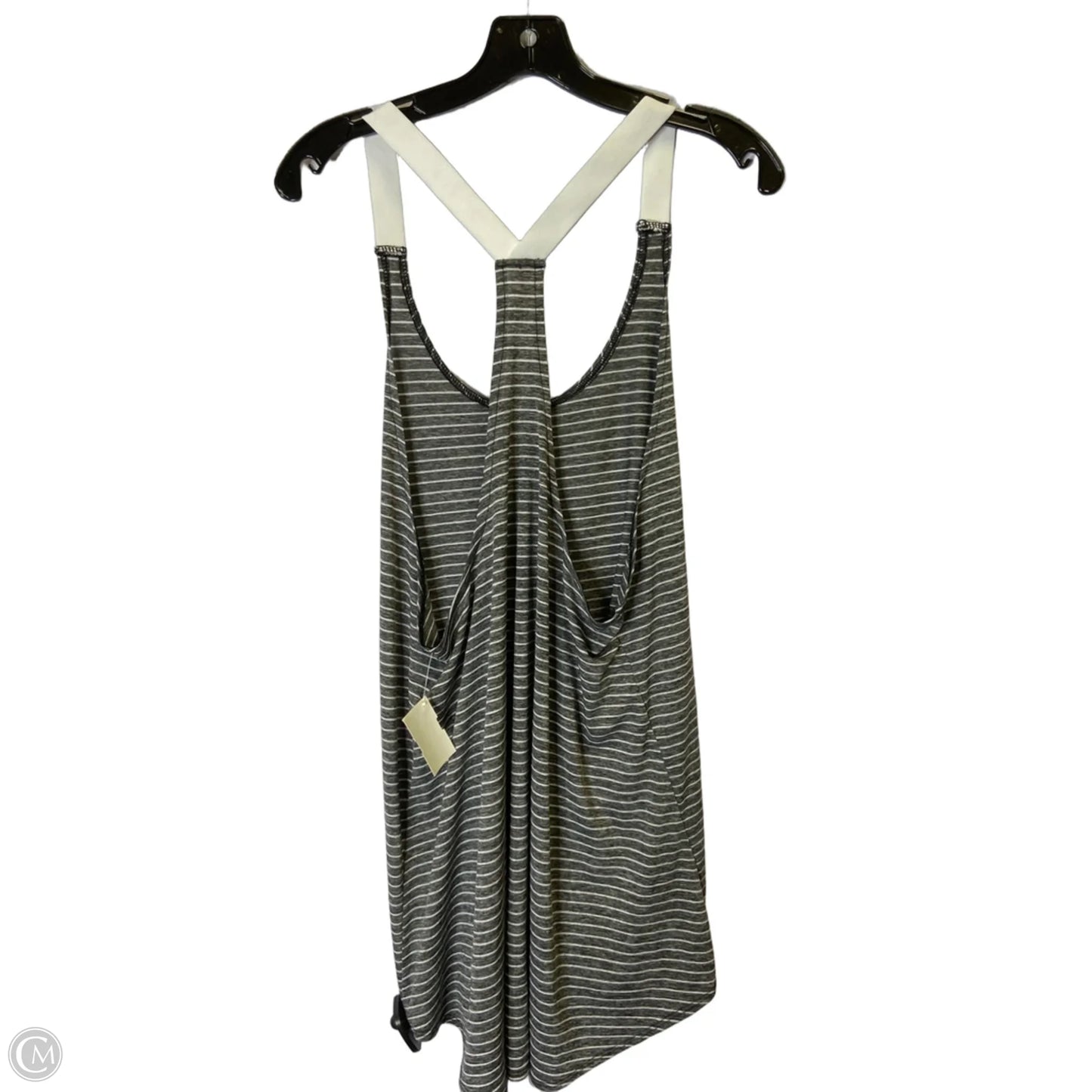 Athletic Tank Top By Nike Apparel In Striped Pattern, Size: L
