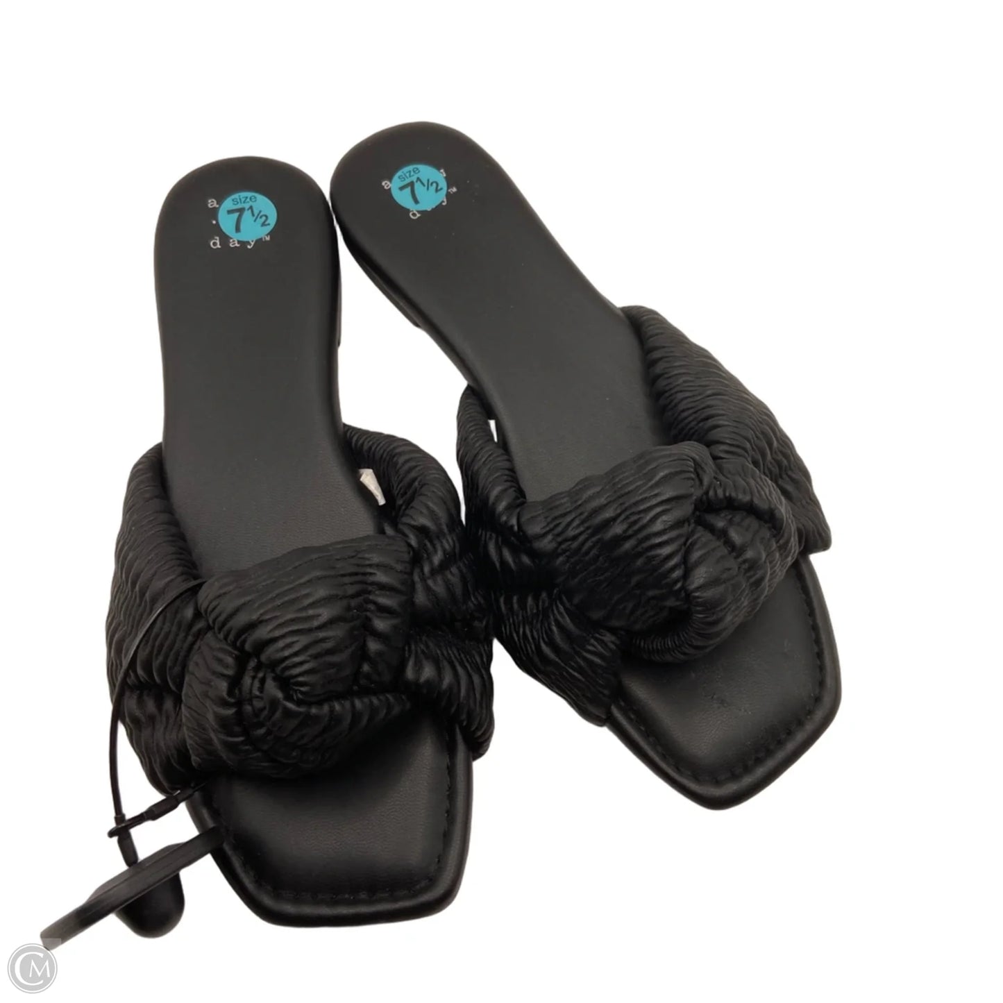 Sandals Flats By A New Day In Black, Size: 7.5