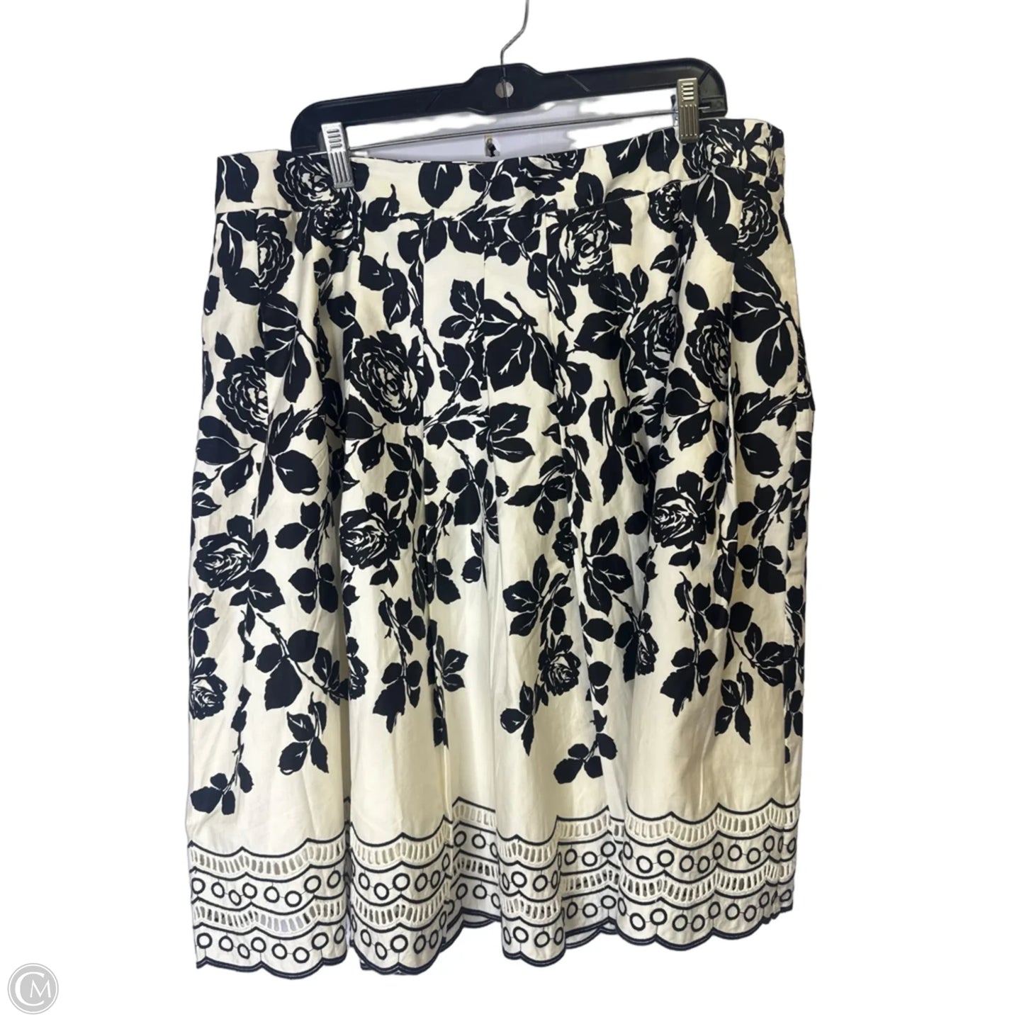 Skirt Mini & Short By Talbots In Black & White, Size: 16