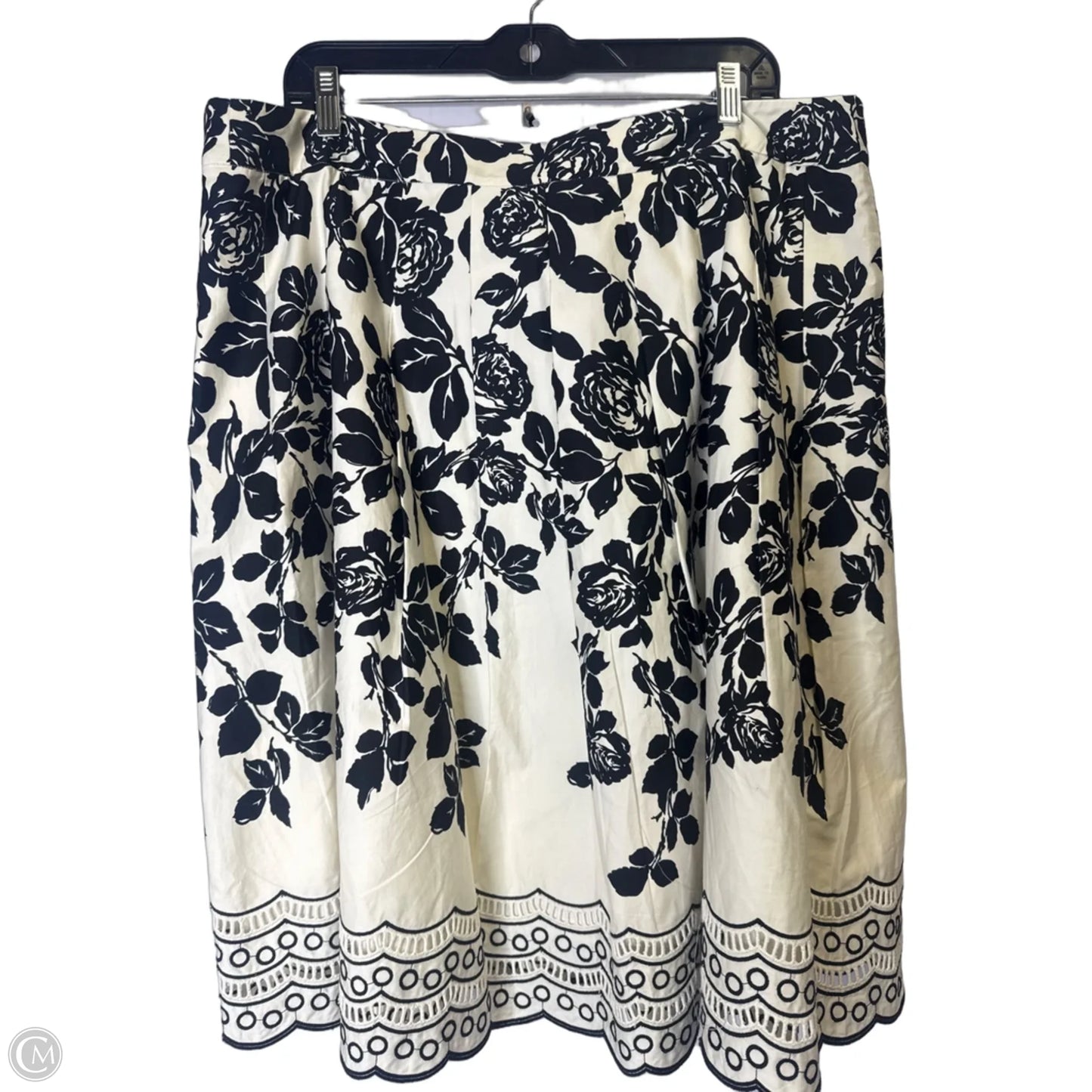 Skirt Mini & Short By Talbots In Black & White, Size: 16