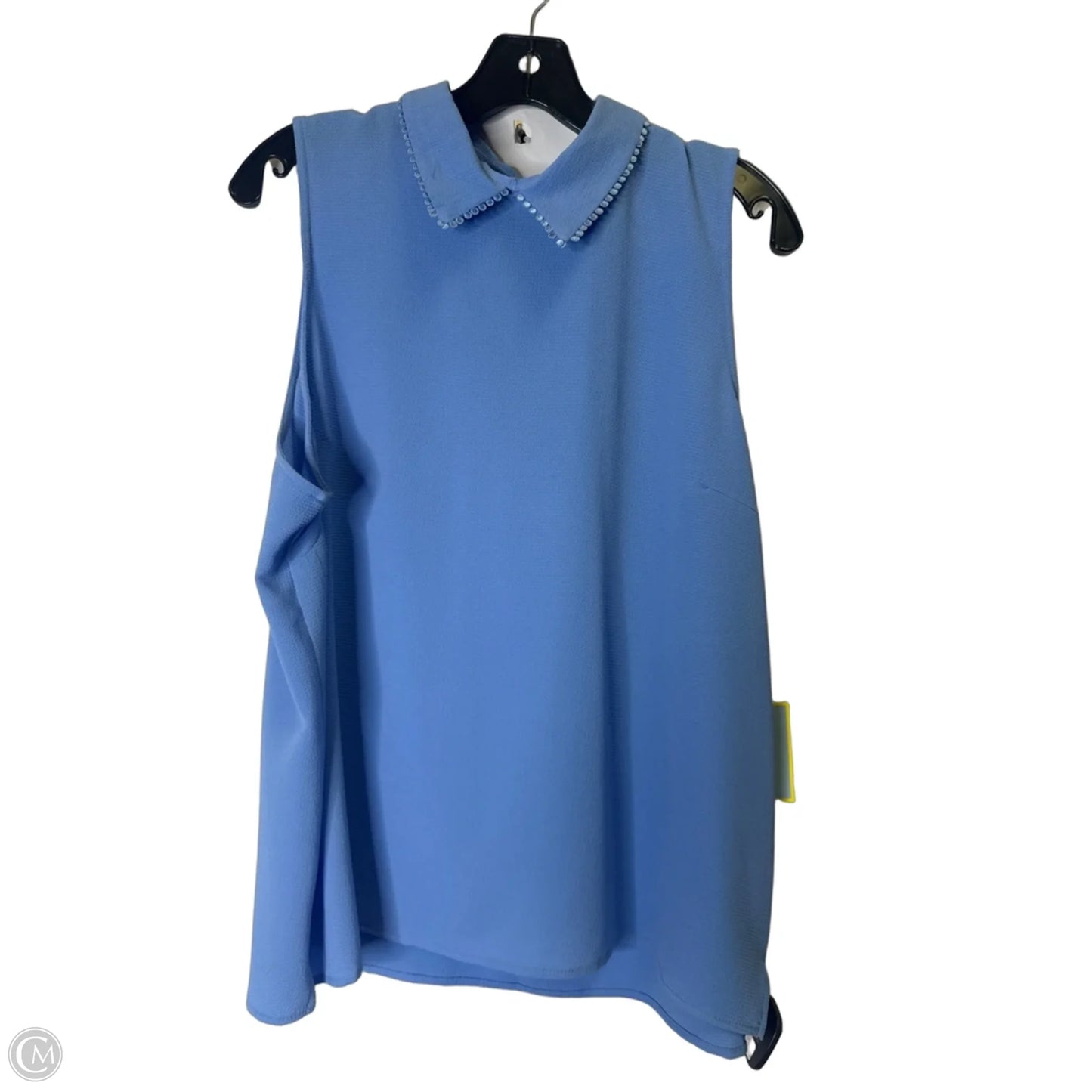 Top Sleeveless By Cece In Blue, Size: Xl