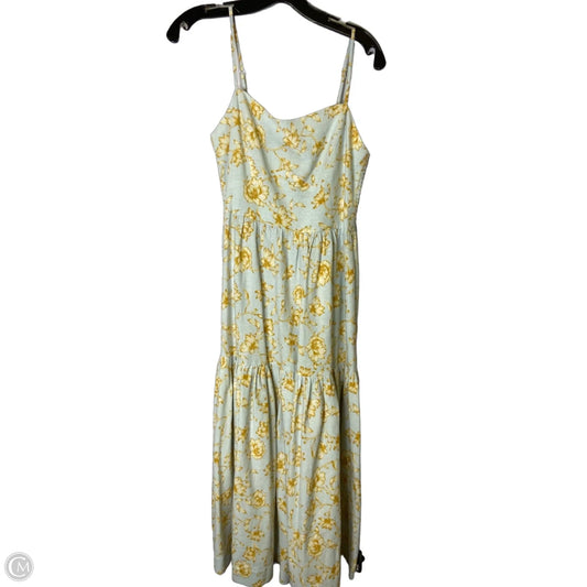 Dress Casual Maxi By Cmc In Blue & Yellow, Size: S