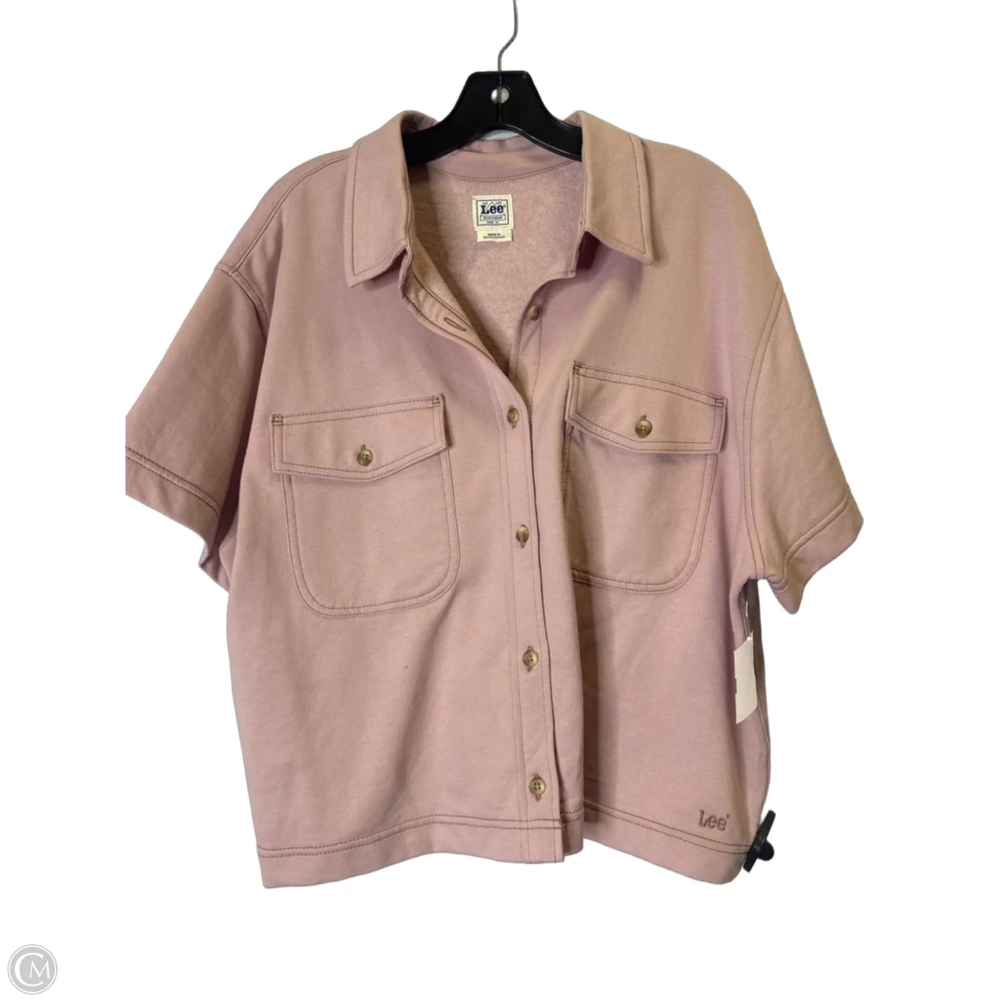 Top Short Sleeve By Lee In Pink, Size: Xl