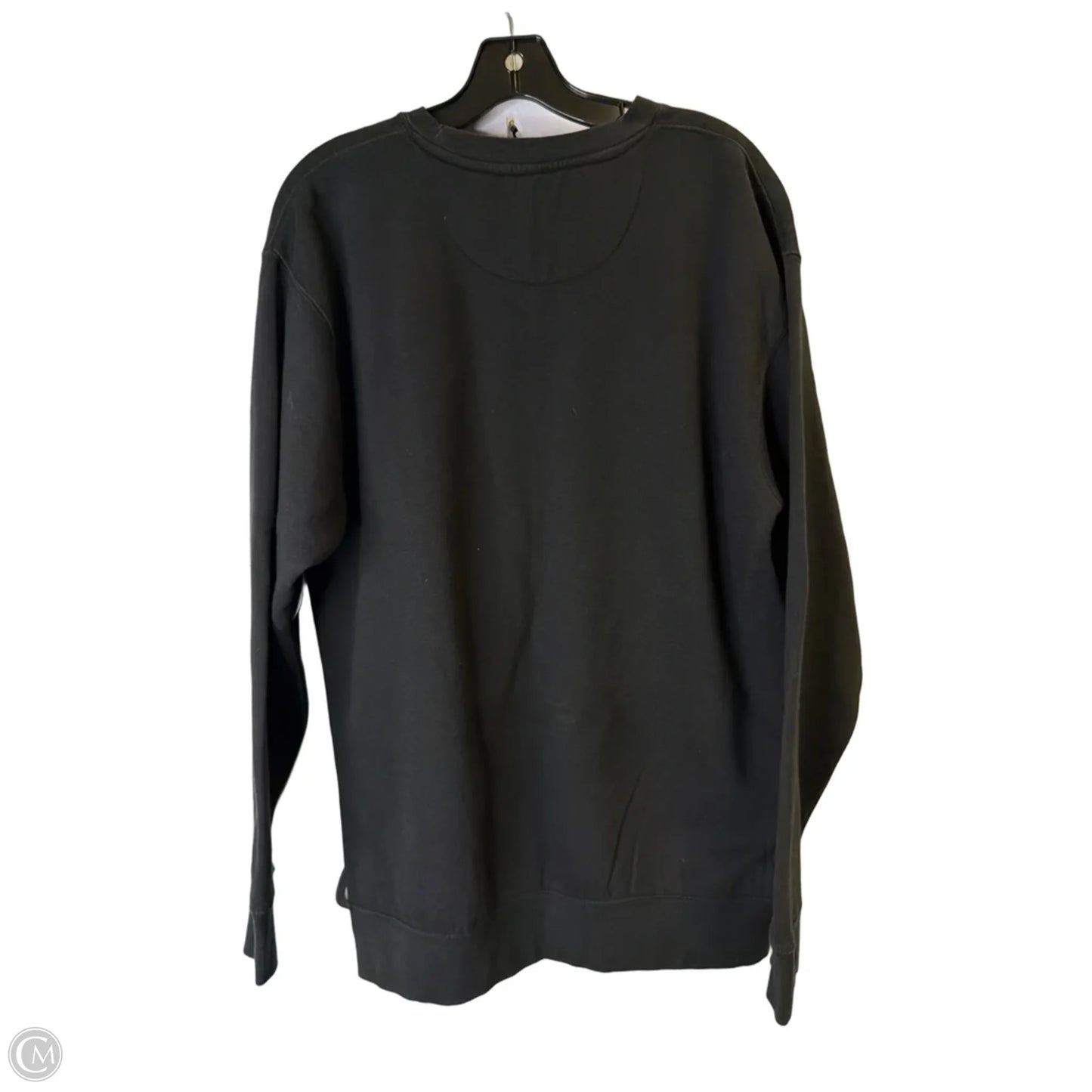 Sweatshirt Crewneck By Clothes Mentor In Black, Size: L