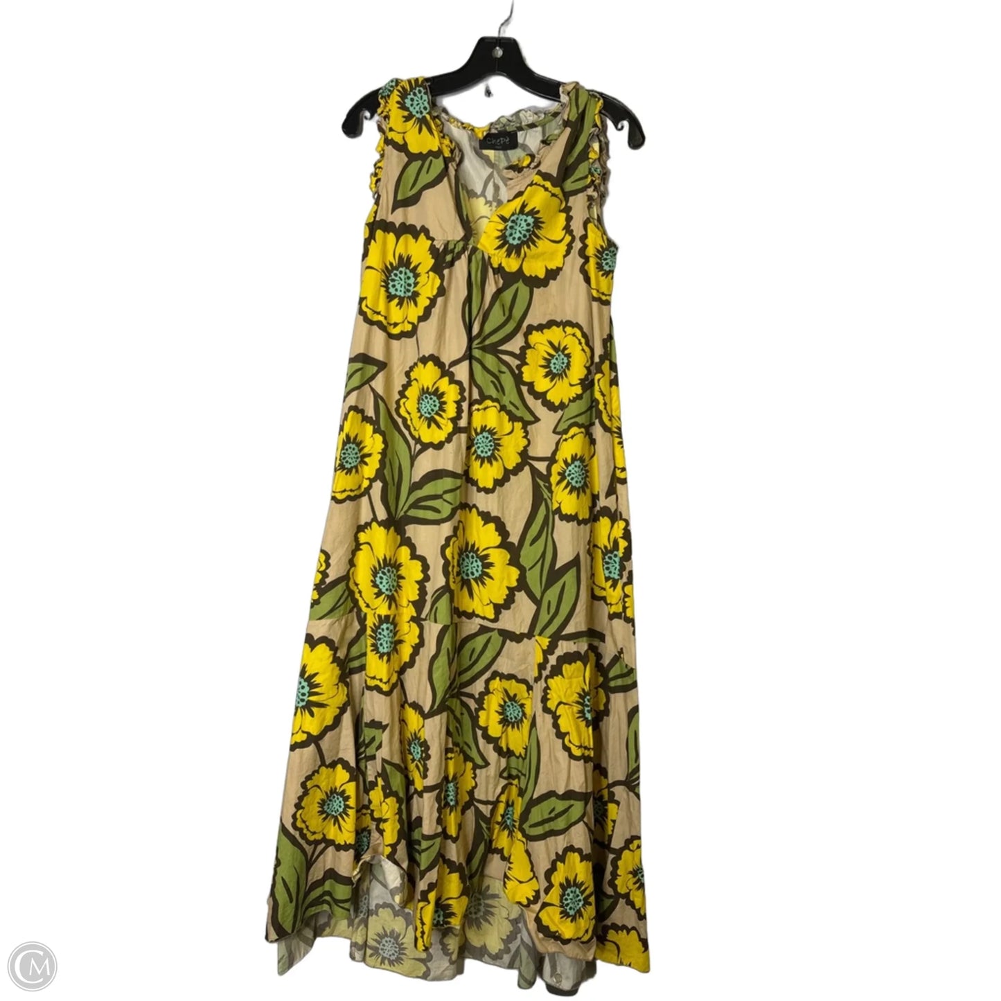 Dress Casual Maxi By Clothes Mentor In Yellow, Size: L