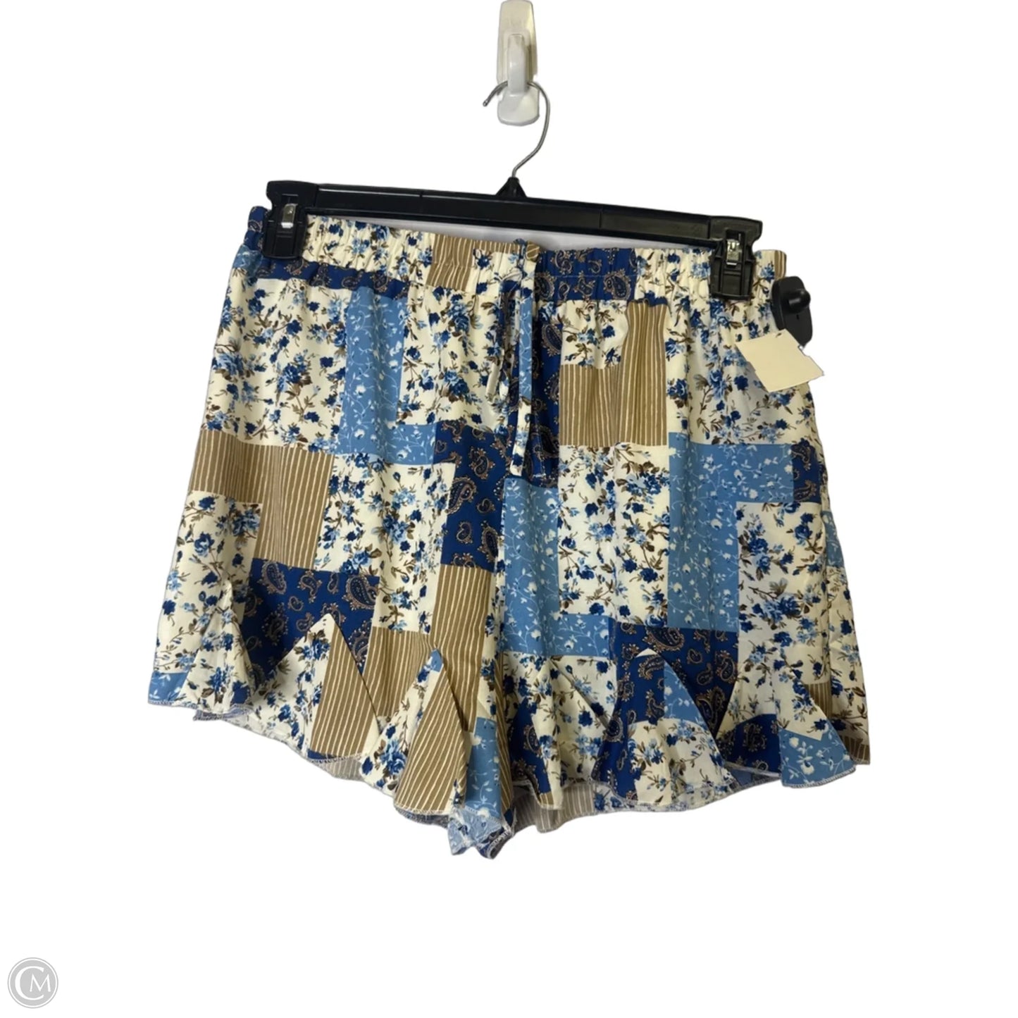 Shorts By Kirundo In Blue & Tan, Size: L