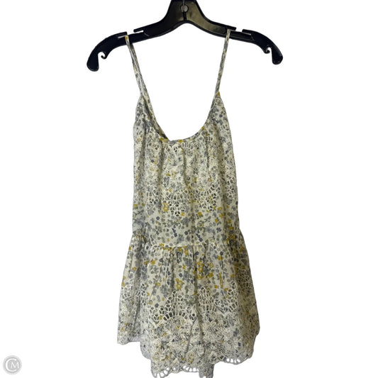 Top Sleeveless By Free People In White & Yellow, Size: S