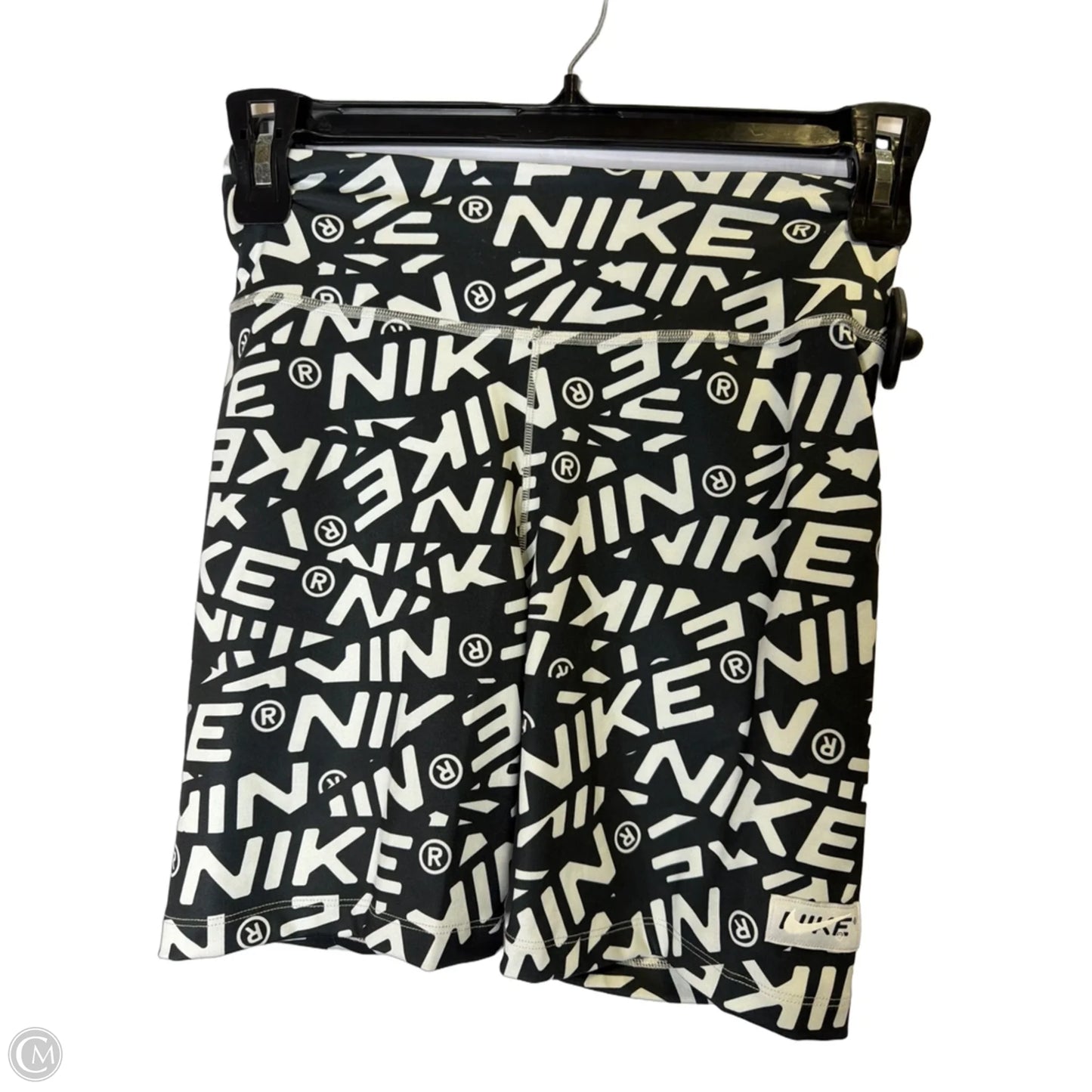 Athletic Shorts By Nike Apparel In Black & White, Size: S