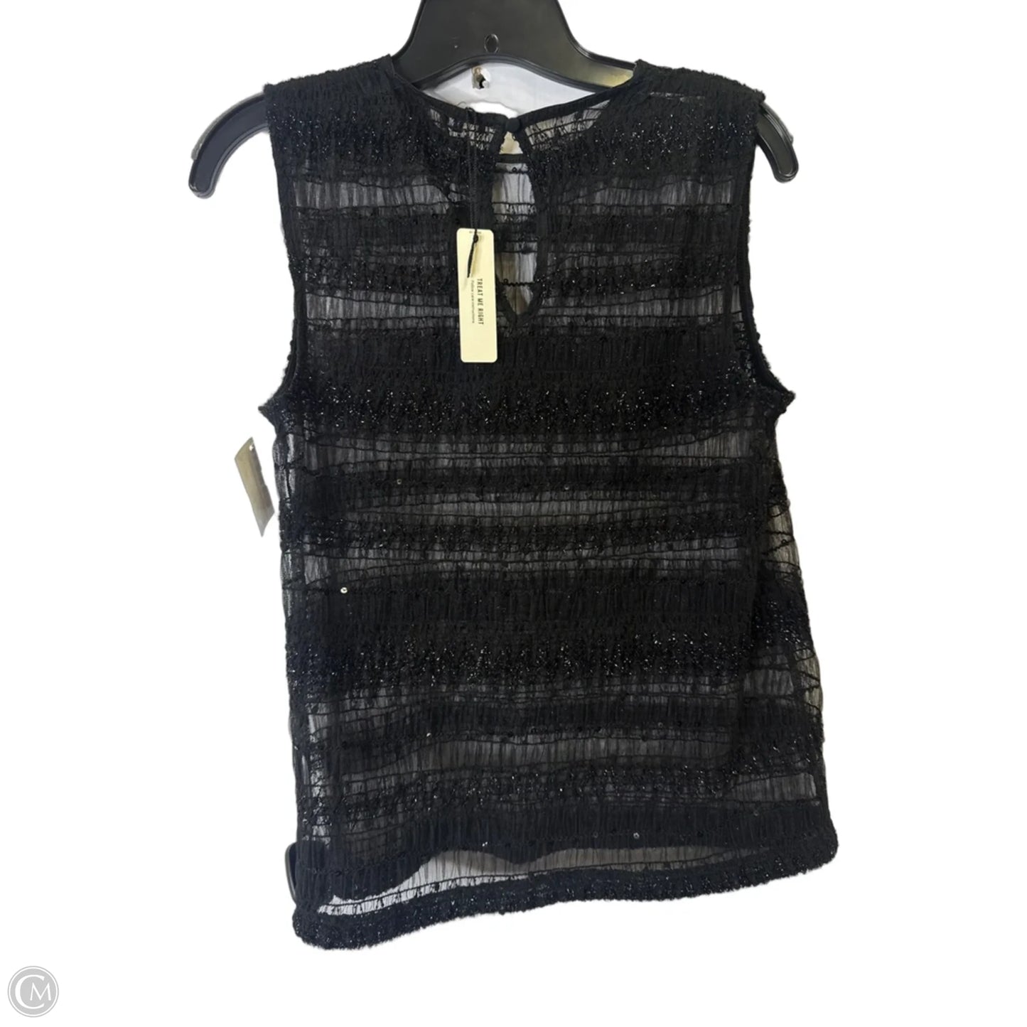 Top Sleeveless By Express In Black, Size: S