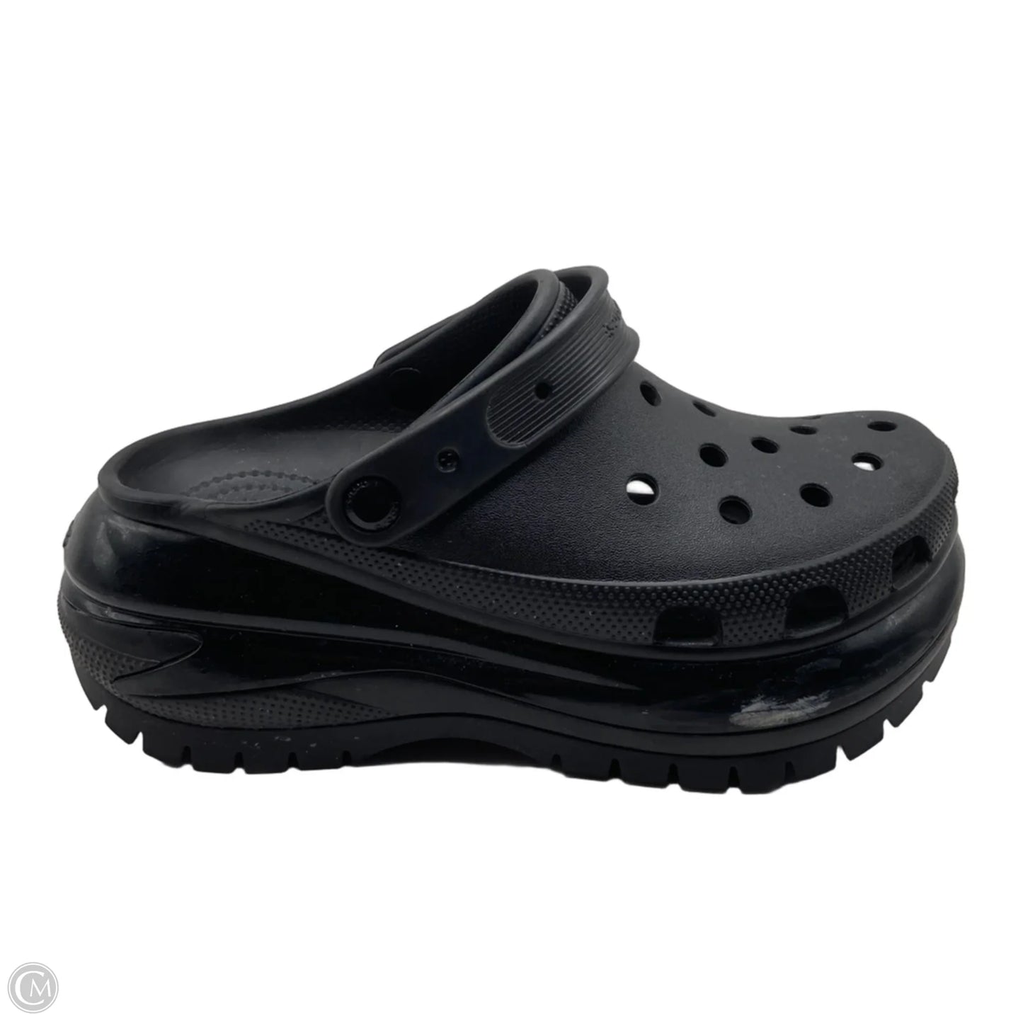 Shoes Heels Platform By Crocs In Black, Size: 10