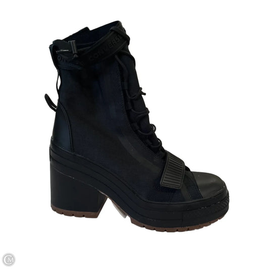 Boots Ankle Heels By Converse In Black, Size: 9.5