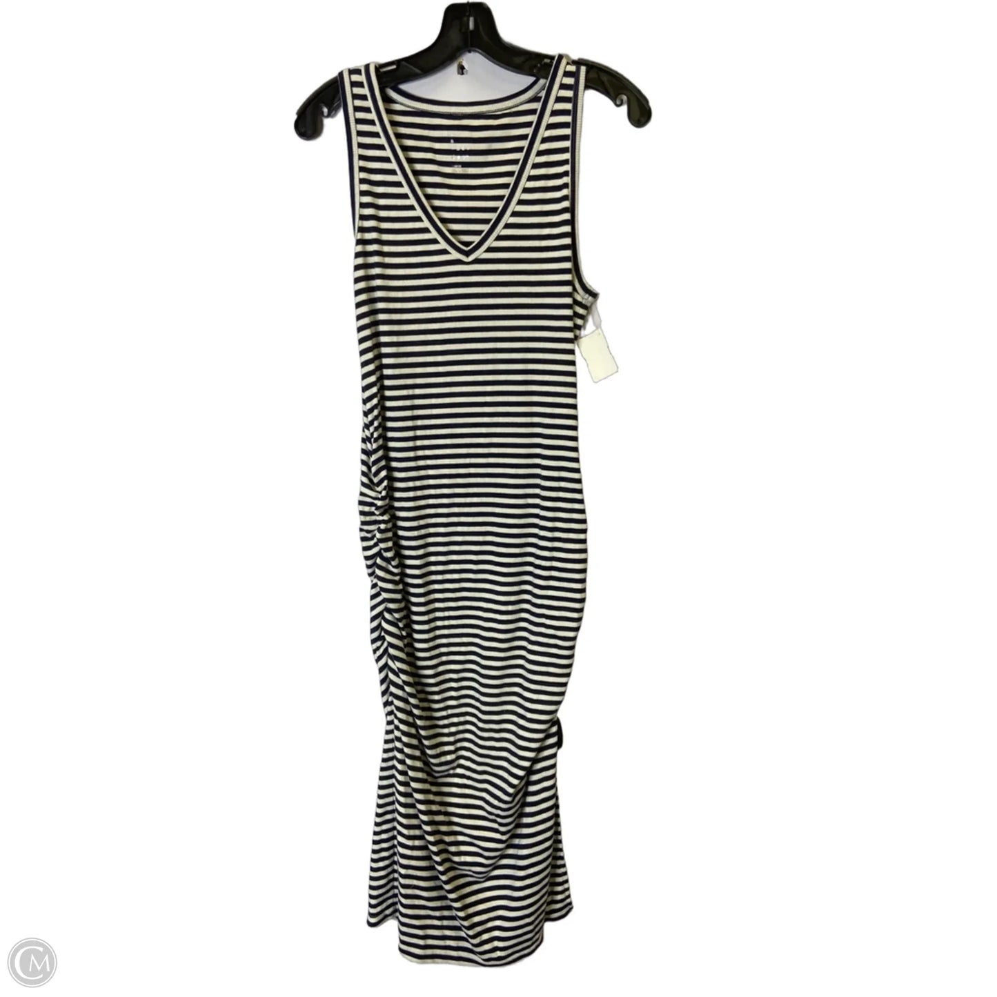 Dress Casual Midi By A New Day In Striped Pattern, Size: L