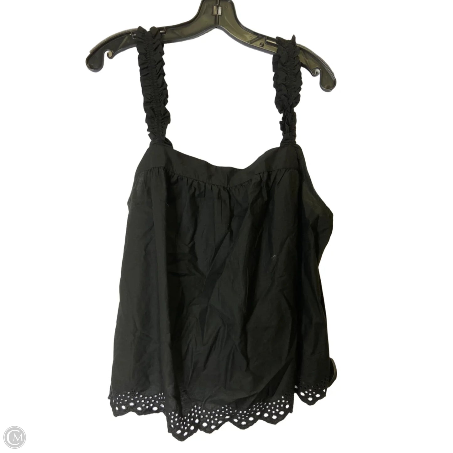 Top Sleeveless By Time And Tru In Black, Size: Xl