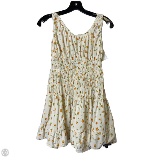 Dress Casual Short By Divided In Cream & Orange, Size: S