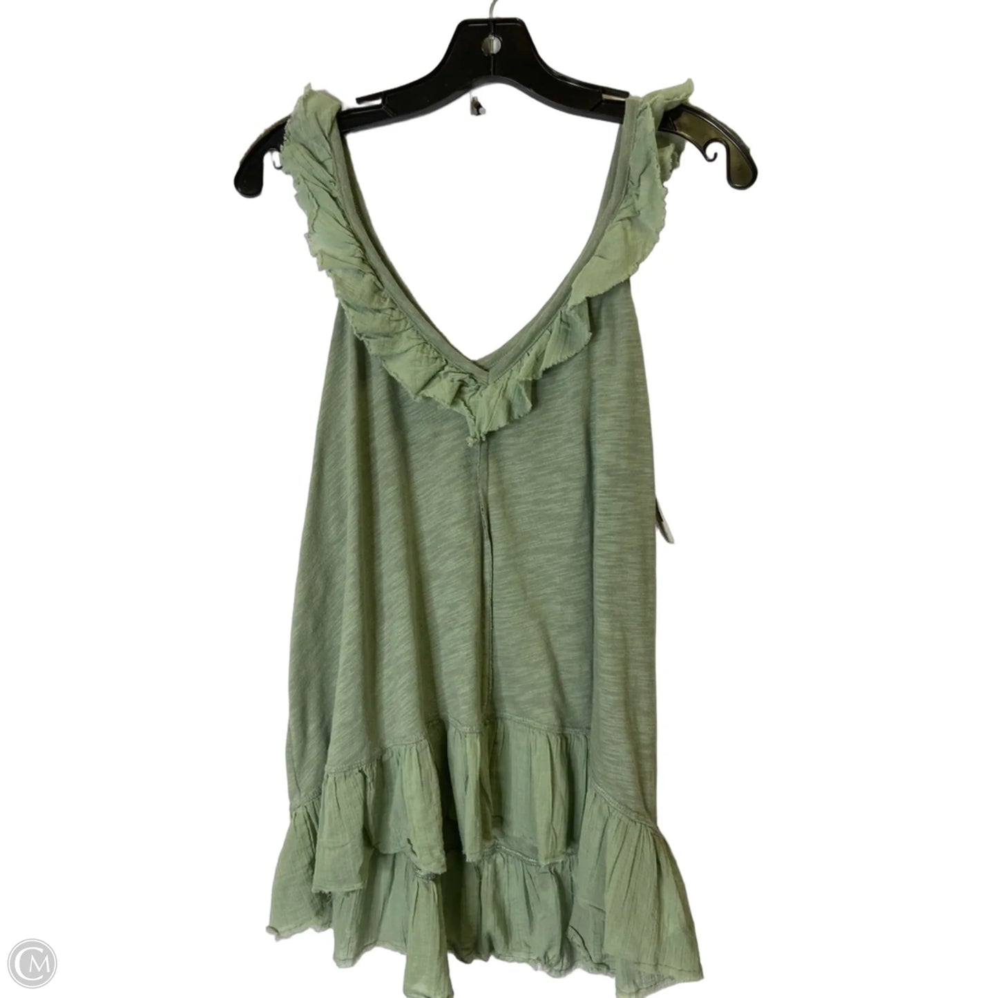Top Sleeveless By American Eagle In Green, Size: M