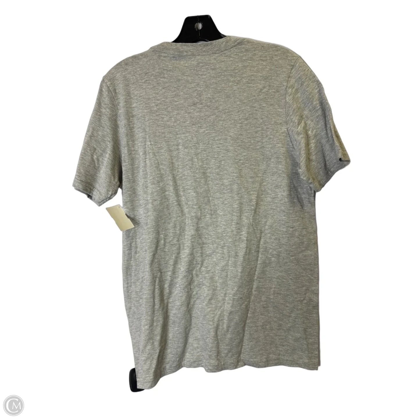 Athletic Top Short Sleeve By Adidas In Grey, Size: S
